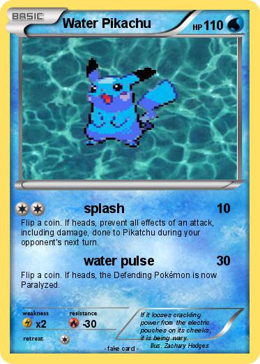 Pokemon Water Pikachu