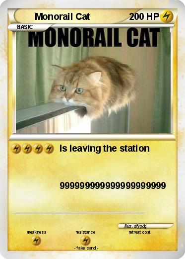 Pokemon Monorail Cat