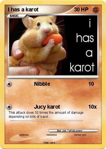 Pokemon I has a karot