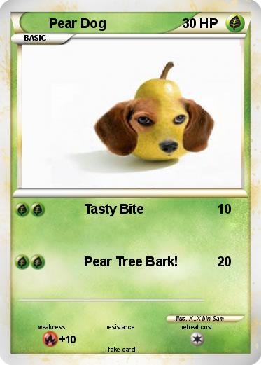 Pokemon Pear Dog