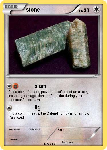 Pokemon stone