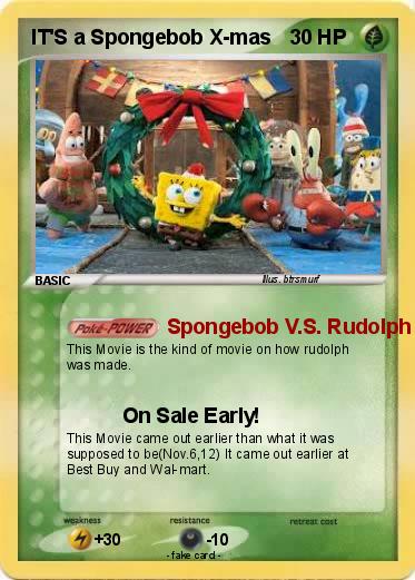 Pokemon IT'S a Spongebob X-mas