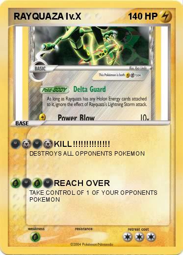 Pokemon RAYQUAZA lv.X
