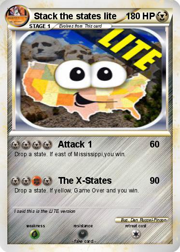 Pokemon Stack the states lite