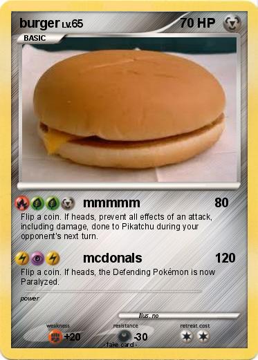 Pokemon burger