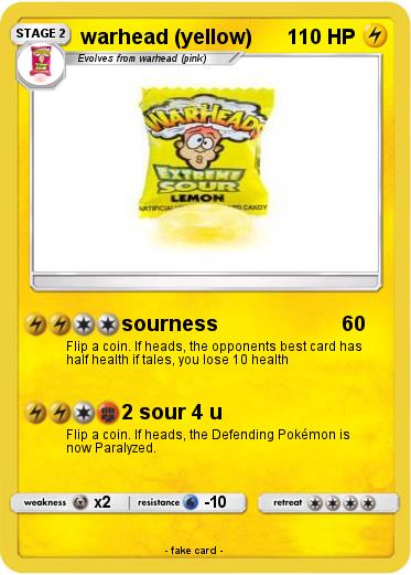 Pokemon warhead (yellow)