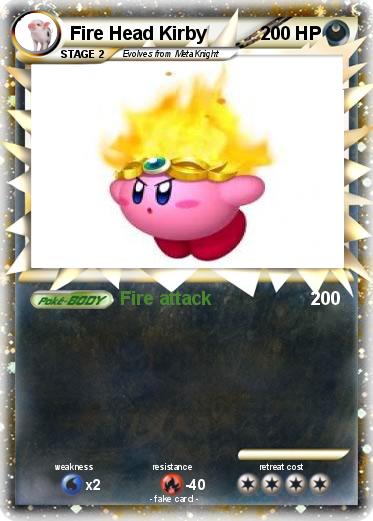 Pokemon Fire Head Kirby