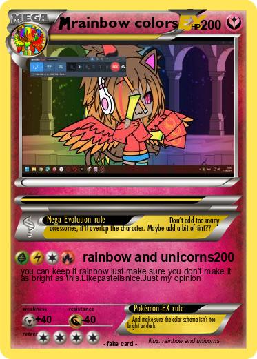 Pokemon rainbow colors