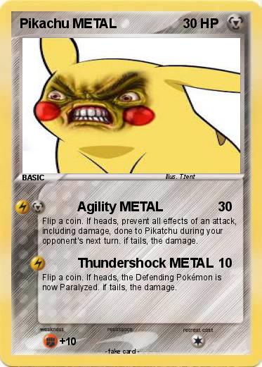 Pokemon Pikachu METAL