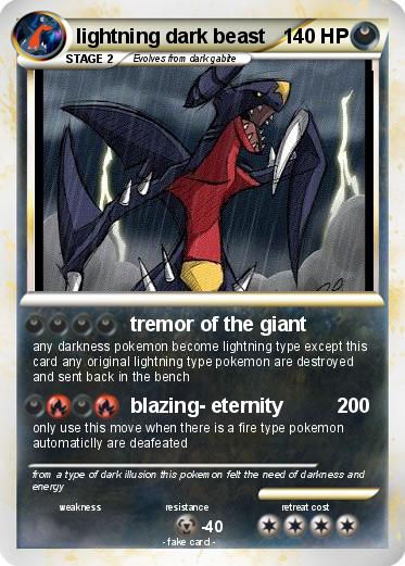 Pokemon lightning dark beast