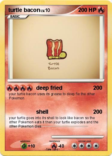 Pokemon turtle bacon