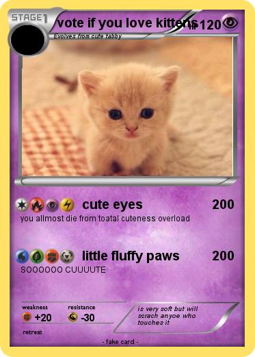 Pokemon vote if you love kittens