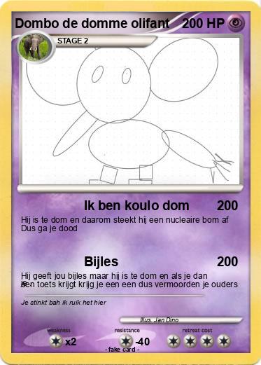 Pokemon Dombo de domme olifant