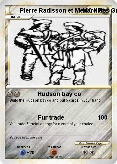 Pokemon Pierre Radisson et Medard des Groseillers