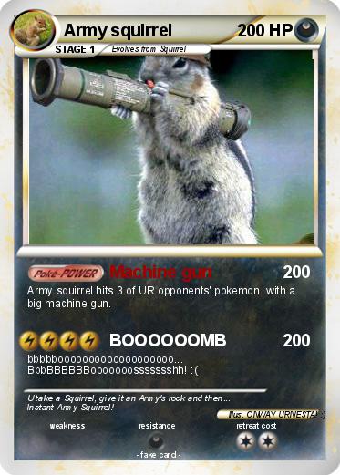 Pokemon Army squirrel