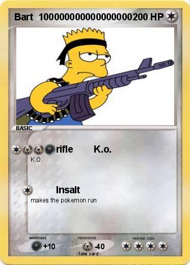 Pokemon Bart  100000000000000000