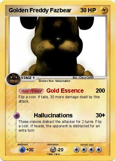 Pokemon Golden Freddy Fazbear