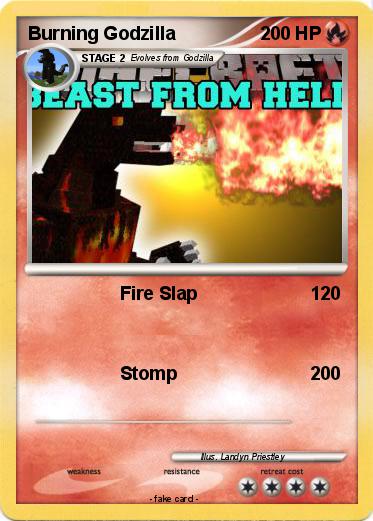 Pokemon Burning Godzilla