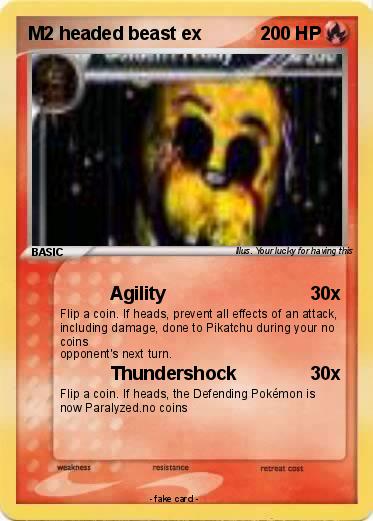 Pokemon M2 headed beast ex