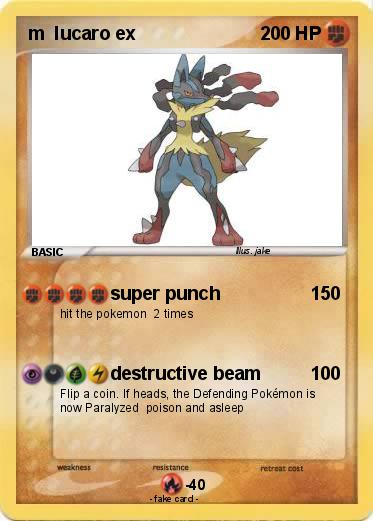 Pokemon m  lucaro ex