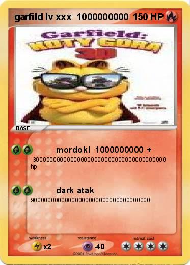 Pokemon garfild lv xxx  1000000000