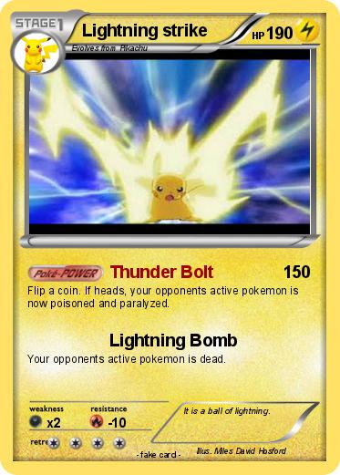 Pokemon Lightning strike