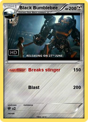 Pokemon Black Bumblebee