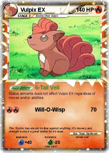 Pokemon Vulpix EX