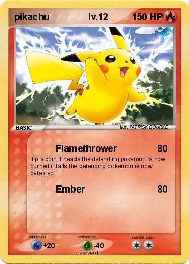Pokemon pikachu               lv.12