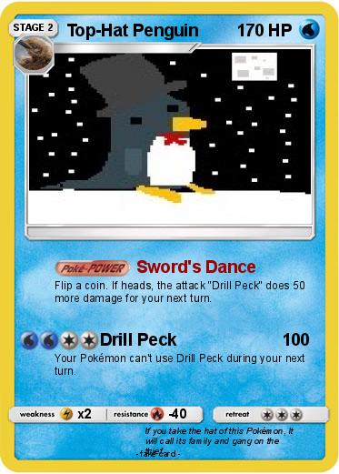 Pokemon Top-Hat Penguin