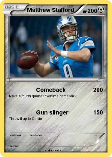Pokemon Matthew Stafford