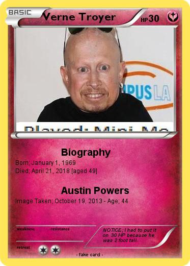 Pokemon Verne Troyer