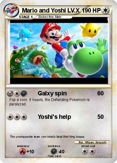 Pokemon Mario and Yoshi LV.X