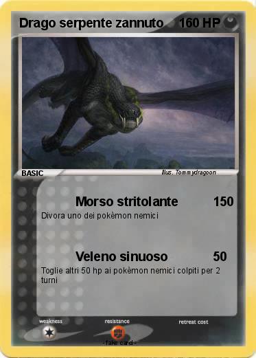 Pokemon Drago serpente zannuto