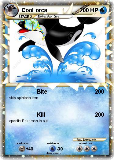 Pokemon Cool orca