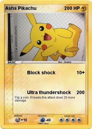 Pokemon Ashs Pikachu