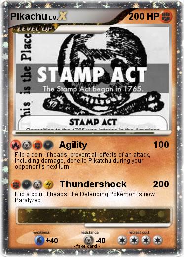 Pokemon the stamp act