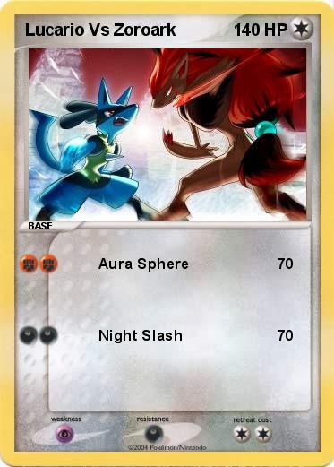 Pokemon Lucario Vs Zoroark