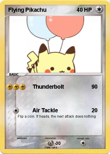 Pokemon Flying Pikachu
