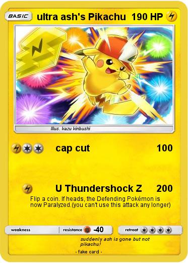Pokemon ultra ash's Pikachu