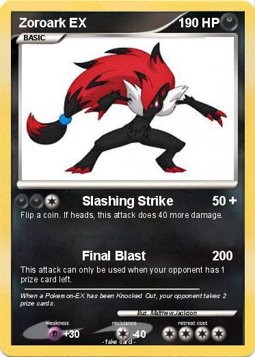 Pokemon Zoroark EX