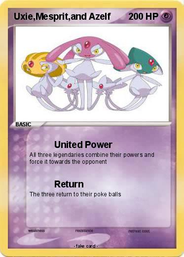 Pokemon Uxie,Mesprit,and Azelf