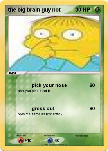Pokemon the big brain guy not