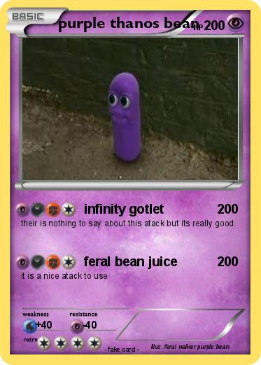 Pokemon purple thanos bean