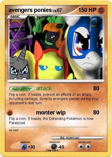 Pokemon avengers ponies