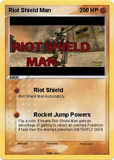 Pokemon Riot Shield Man