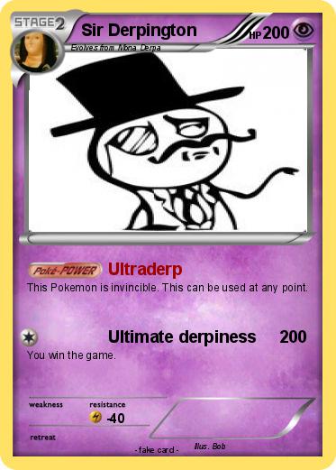 Pokemon Sir Derpington