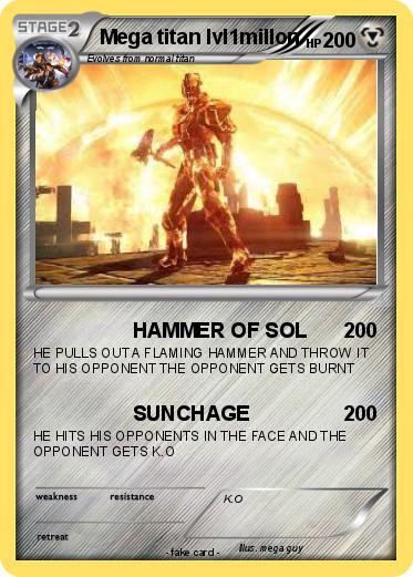Pokemon Mega titan lvl1millon