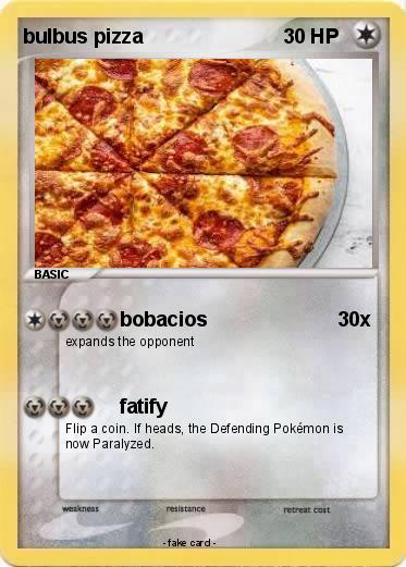 Pokemon bulbus pizza