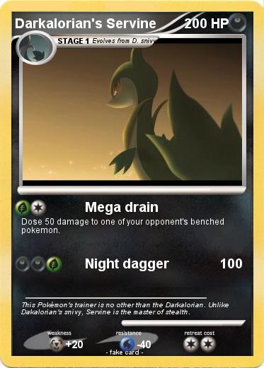 Pokemon Darkalorian's Servine